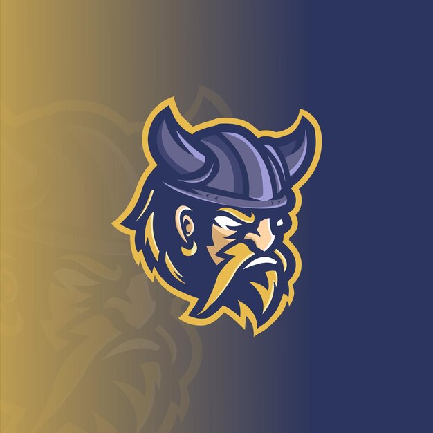 diseño de logotipo viking mascota esport