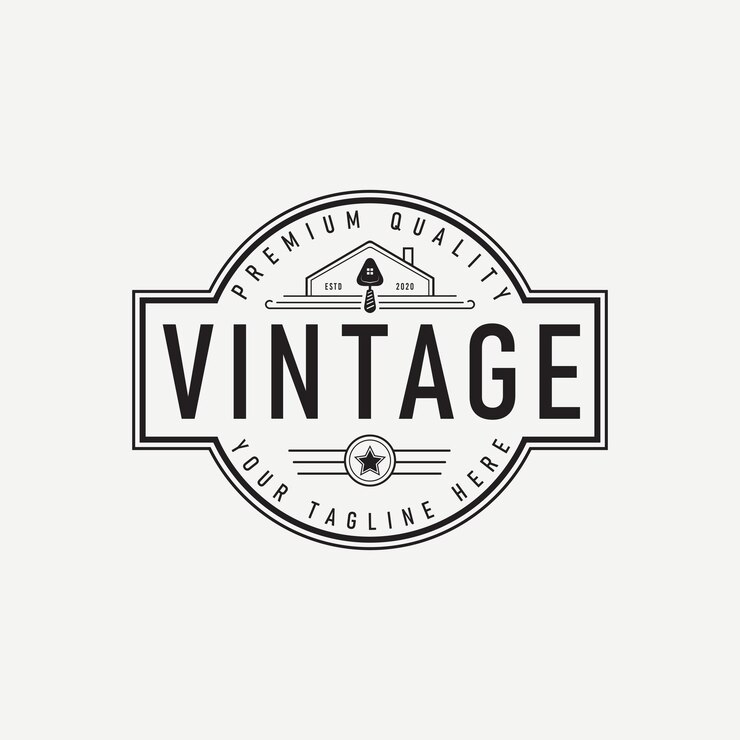 Diseño de logotipo vintage retro de construcción para su negocio