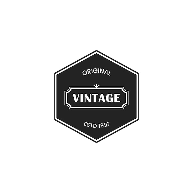 Vector diseño de logotipo vintage