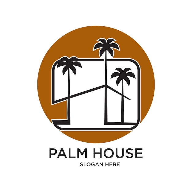 Diseño del logotipo de la vivienda concepto simple Vector Premium