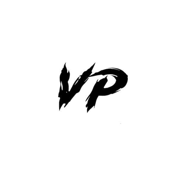 El diseño del logotipo del VP es monograma, letra, texto, nombre, símbolo, monocromo, logotipo, carácter alfabético, logotipo simple.