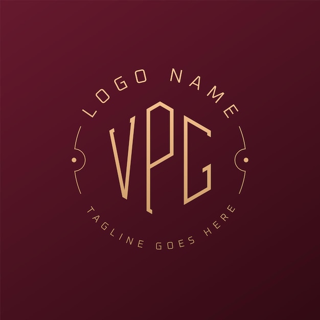 Diseño de logotipo de VPG de lujo Letra elegante VPG Monograma Logotipo minimalista Poligono plantilla de diseño de logotipo VPG