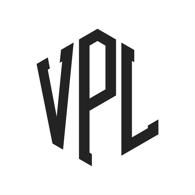 Diseño del logotipo de VPL Letra inicial VPL Monograma Logotipo con forma de hexágono