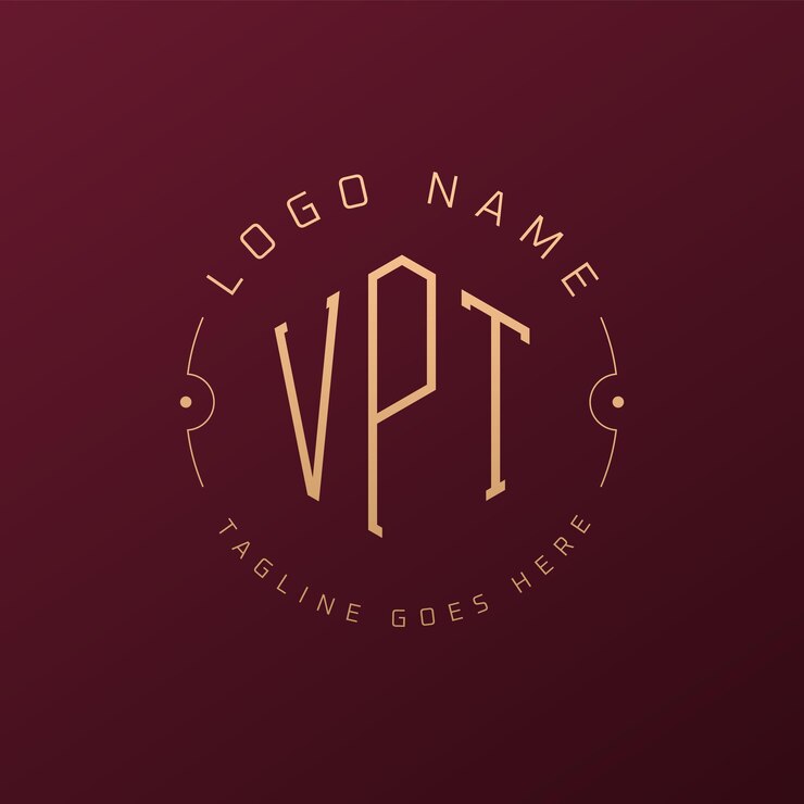 Vector diseño de logotipo vpt de lujo letra elegante logotipo vpt monograma poligono minimalista template de diseño de logotipo de vpt