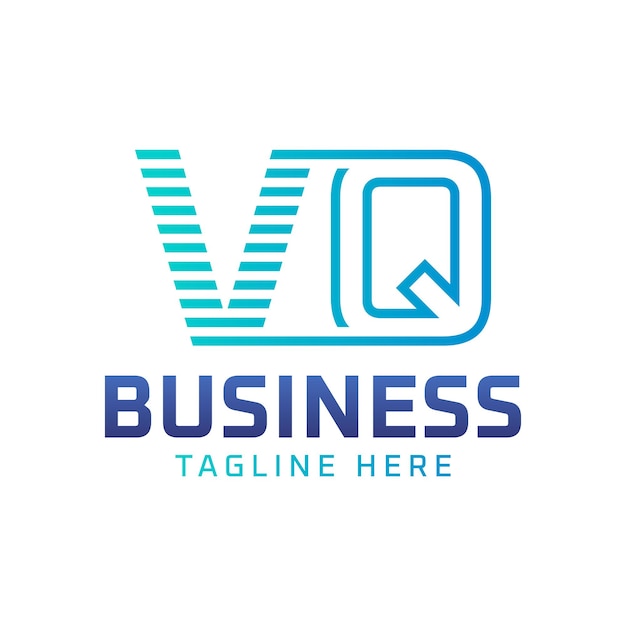 Diseño del logotipo VQ Letra moderna elegante Logotipo VQ para empresas