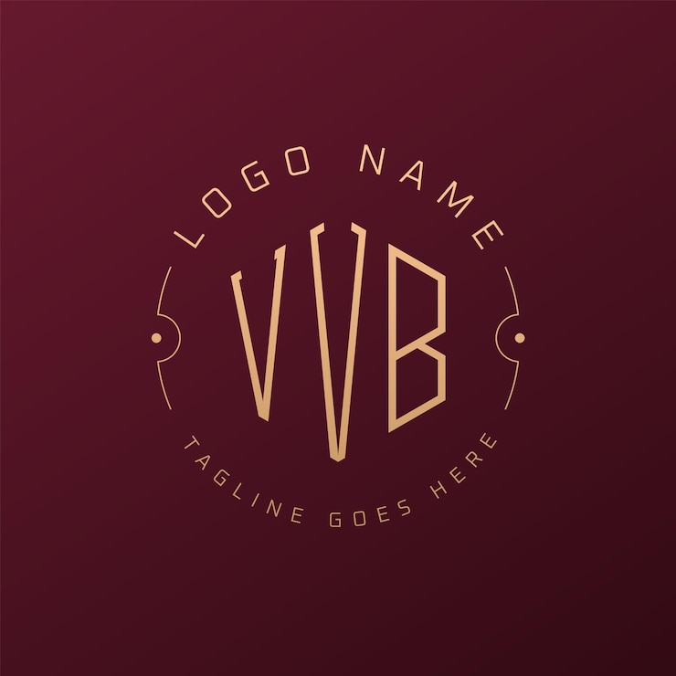 Vector diseño de logotipo vvb de lujo letra elegante vvb monograma logotipo minimalista poligono plantilla de diseño de logotipo de vvb