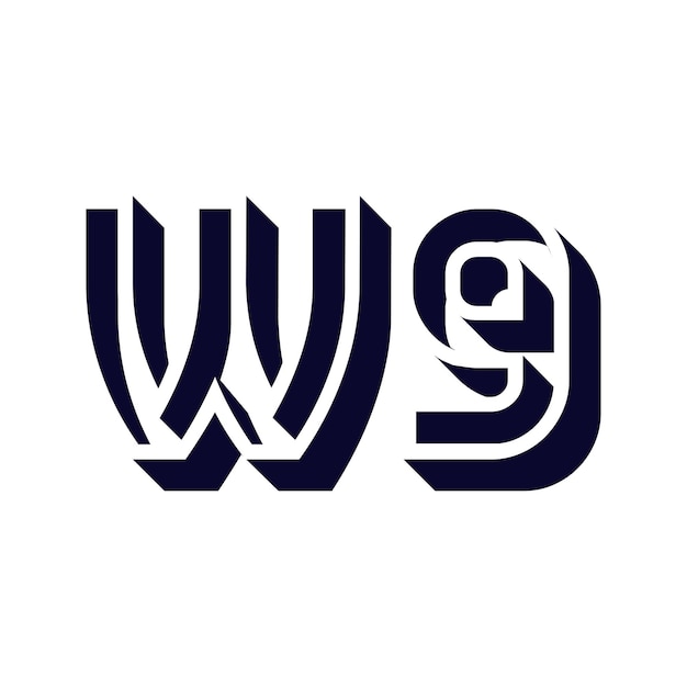 Vector diseño del logotipo w9