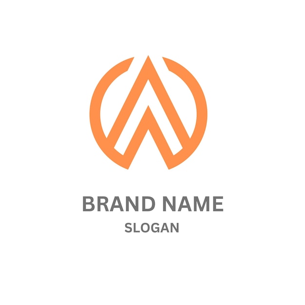 El diseño del logotipo WA326 de la letra WA