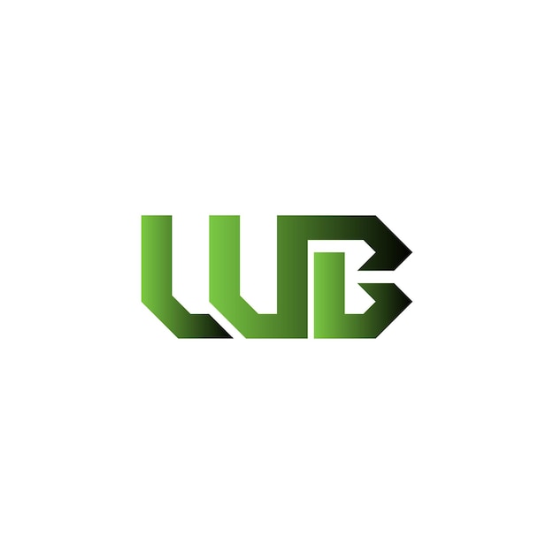 Vector diseño del logotipo de wb