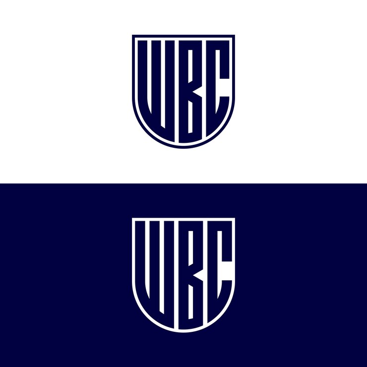 Vector diseño del logotipo del wbc