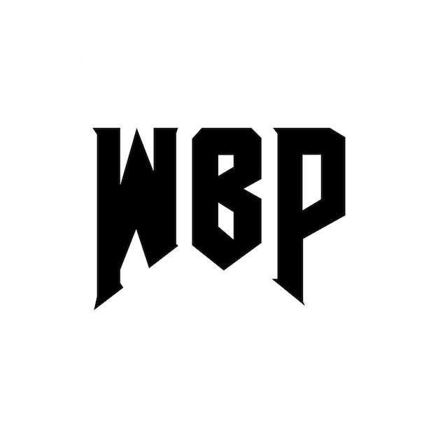 Diseño de logotipo de WBP para la compañía tecnológica WBP Diseño del logotipo WBP Combinación de colores blanco y negro WBP Logotipo WBP Vector WBP diseño Icono WBP Alfabeto WBP Tipotipo WBP Diseños de logotipo