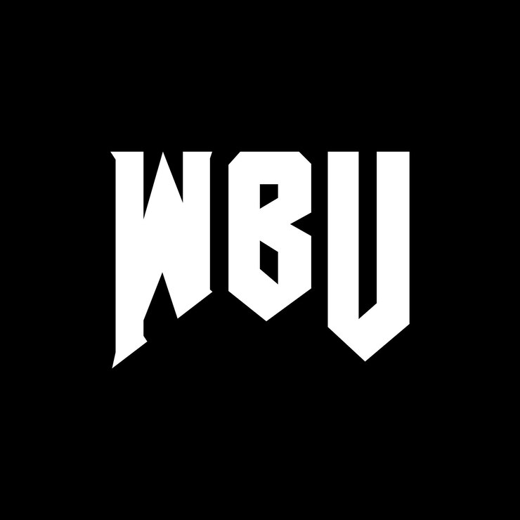 Vector diseño de logotipo de wbu para una empresa de tecnología wbu diseño de logotipo combinación de colores blanco y negro wbu logotipo wbu vector wbu diseño wbu icono wbu alfabeto wbu tipografía diseño del logotipo