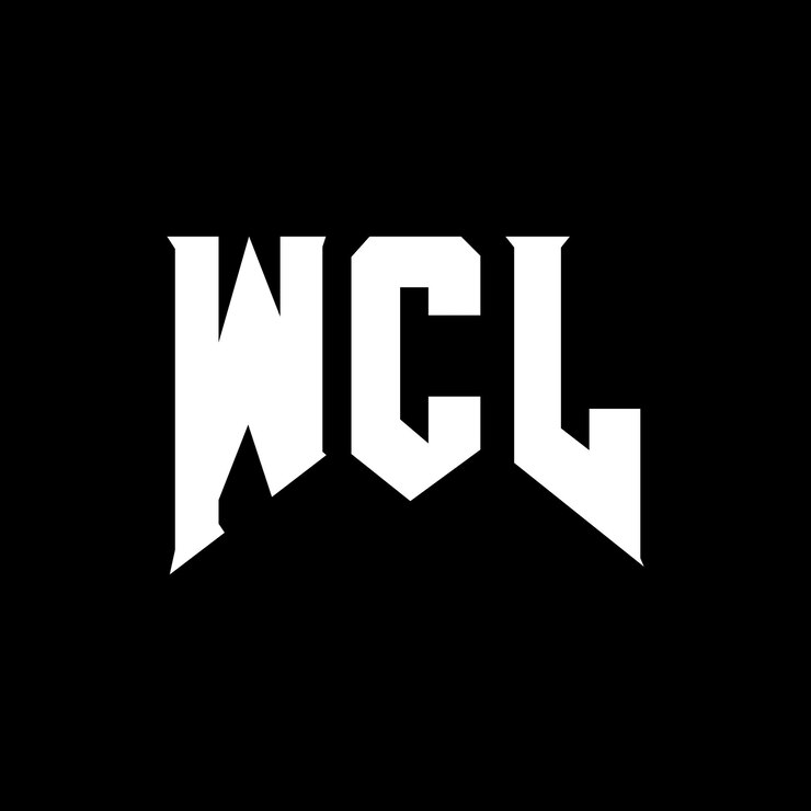 Vector diseño de logotipo de wcl para la empresa de tecnología wcl diseño de logotipo combinación de colores blanco y negro wcl logotipo wcl vector wcl diseño wcl icono wcl alfabeto wcl tipografía diseño del logotipo