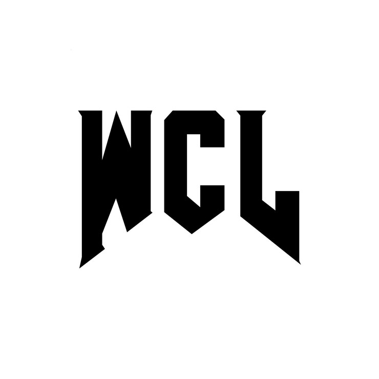 Vector diseño de logotipo de wcl para la empresa de tecnología wcl diseño de logotipo combinación de colores blanco y negro wcl logotipo wcl vector wcl diseño wcl icono wcl alfabeto wcl tipografía diseño del logotipo