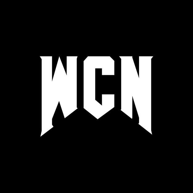 Diseño de logotipo de WCN para una empresa de tecnología Diseño de Logotipo WCN combinación de colores blanco y negro WCN logotipo WCN vector WCN diseño Icono WCN alfabeto WCN tipografía diseño de logotipo