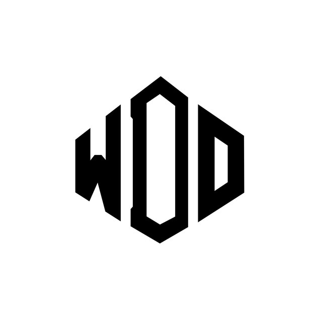 Diseño de logotipo de WDO con letras en forma de polígono WDO diseño de logotipo en forma de póligono y cubo WDO hexágono modelo de logotipo vectorial colores blanco y negro WDO monograma logotipo de negocios y bienes raíces
