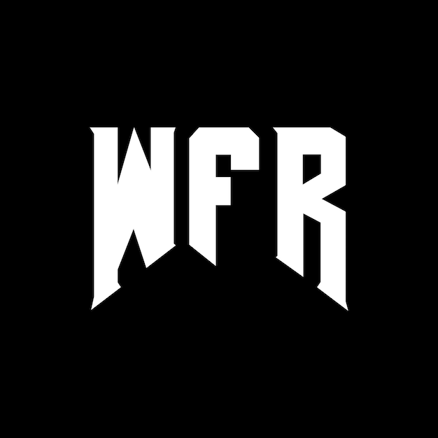 Diseño de logotipo de WFR para una empresa de tecnología WFR diseño de logotipo WFR combinación de colores blanco y negro WFR logo WFR vector WFR diseño WFR icono WFR alfabeto WFR tipografía diseño del logotipo