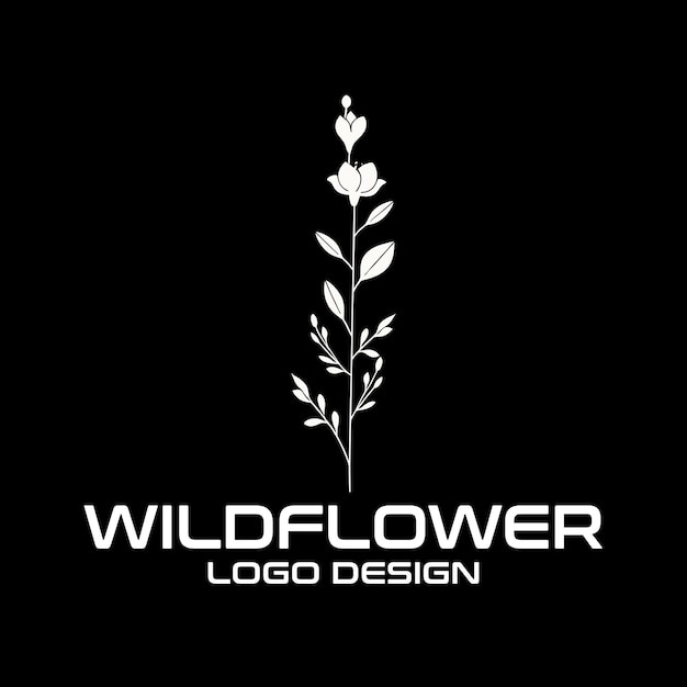 Diseño del logotipo de Wildflower Vector