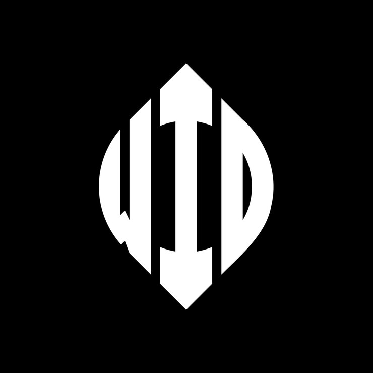 Vector el diseño del logotipo de wio con letras en círculo y forma de elipse wio letras en elipse con estilo tipográfico las tres iniciales forman un logotipo de círculo wio emblema de círculo monograma abstracto carta marca vector