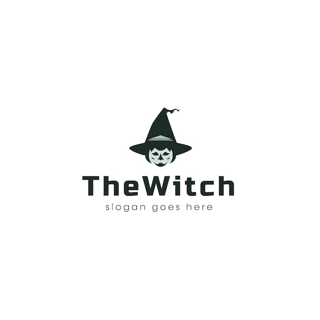 Diseño del logotipo de Witch Vector