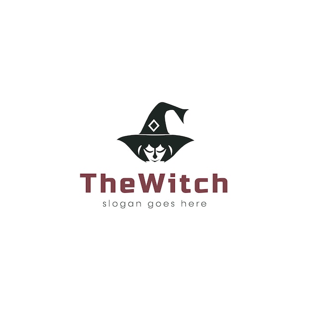 Diseño del logotipo de Witch Vector