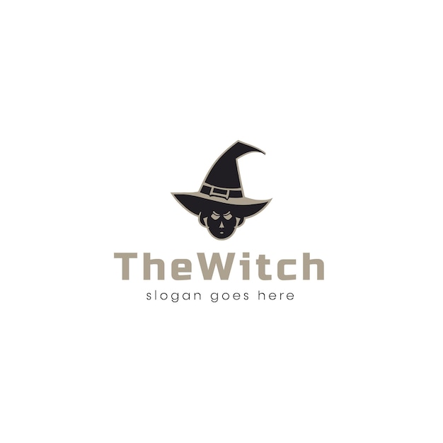 Diseño del logotipo de Witch Vector