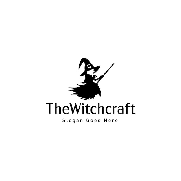 Diseño del logotipo de Witch Vector