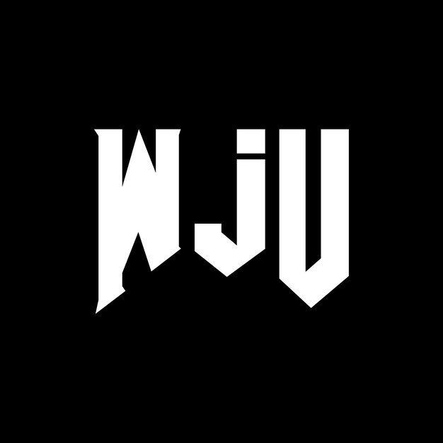 Diseño de logotipo de WJU para una empresa de tecnología WJU diseño de logotipo WJU combinación de colores blanco y negro WJU logo WJU vector WJU diseños WJU icono WJU alfabeto WJU tipografía logotipo diseño