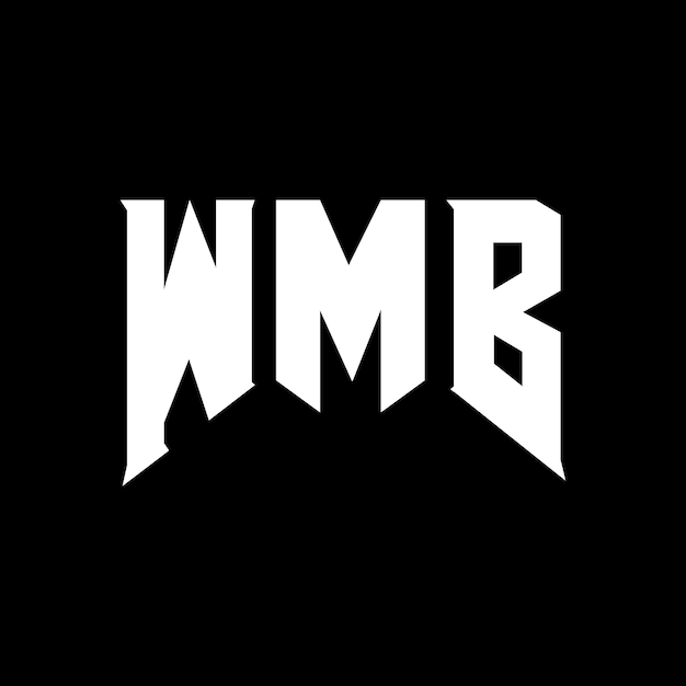 Diseño de logotipo de WMB para una empresa de tecnología Diseño del logotipo WMB combinación de colores blanco y negro Logotipo WMB vector WMB diseño Icono WMB Alfabeto WMB tipografía Diseño del Logotipo