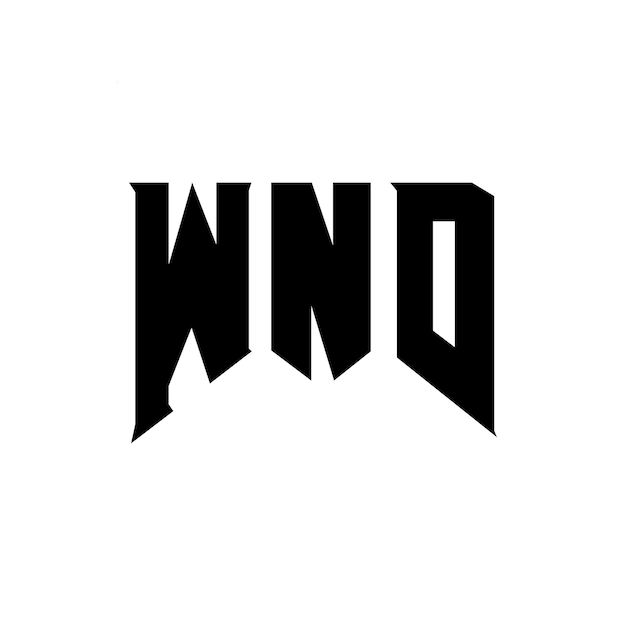 Diseño de logotipo de WND para una empresa de tecnología WND diseño de logotipo combinación de colores blanco y negro WND logotipo WND vector WND diseño WND icono WND alfabeto WND tipografía diseño del logotipo