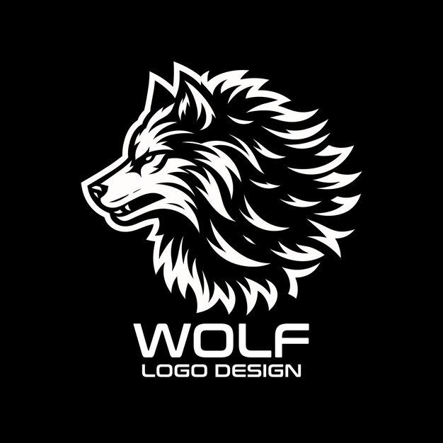 Diseño del logotipo de Wolf Vector