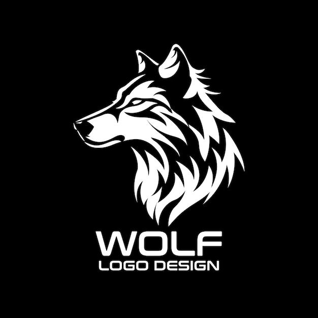 Diseño del logotipo de Wolf Vector