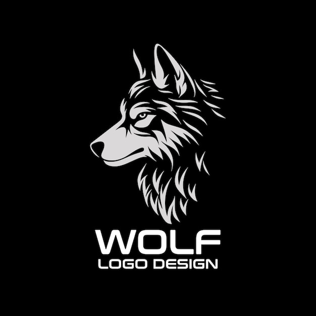 Diseño del logotipo de Wolf Vector