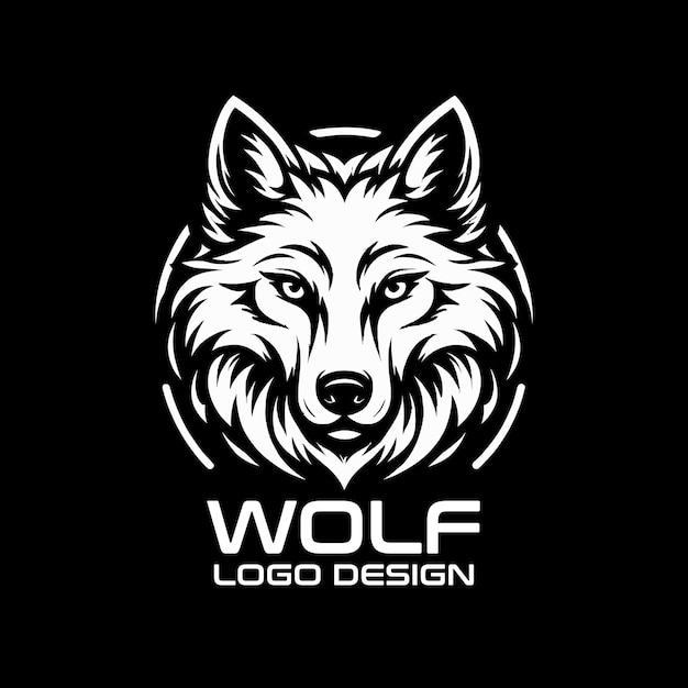 Diseño del logotipo de Wolf Vector