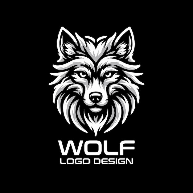 Diseño del logotipo de Wolf Vector