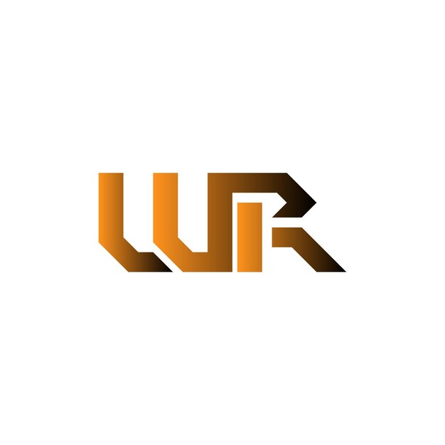 Vector diseño del logotipo wr