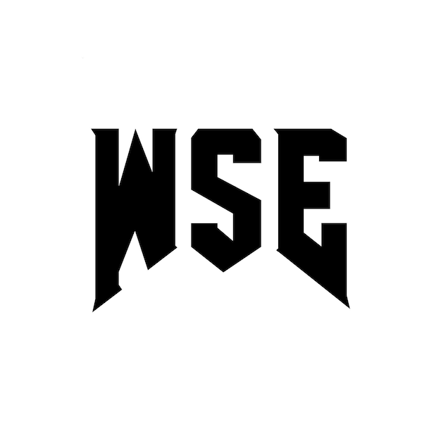 Diseño de logotipo de WSE para una empresa de tecnología WSE diseño de logotipo WSE combinación de colores blanco y negro WSE logo WSE vector WSE diseño WSE icono WSE alfabeto WSE tipografía diseño del logotipo