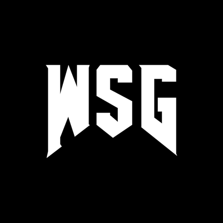 Vector diseño de logotipo de wsg para una empresa de tecnología: diseño de logotipo en blanco y negro, combinación de colores wsg logotipo, vector wsg diseño, icono wsg, alfabeto wsg, tipografía, diseño del logotipo.