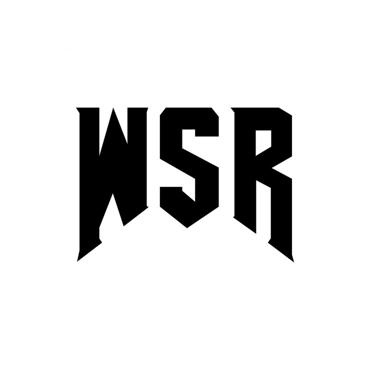 Vector diseño de logotipo de wsr para una empresa de tecnología wsr diseño de logotipo wsr combinación de colores blanco y negro wsr logo wsr vector wsr diseño del icono wsr alfabeto wsr tipografía diseño del logotipo