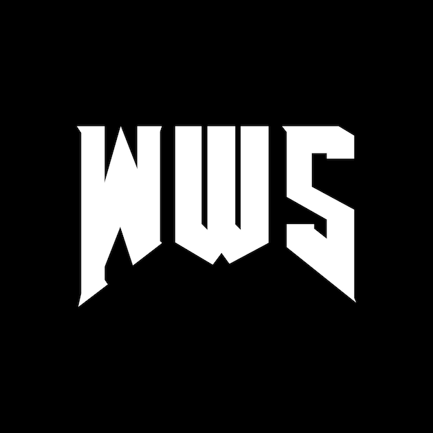 Diseño de logotipo de WWS para una empresa de tecnología WWS diseño de logotipo combinación de colores blanco y negro WWS logotipo WWS vector WWS diseño WWS icono WWS alfabeto WWS tipografía diseño del logotipo