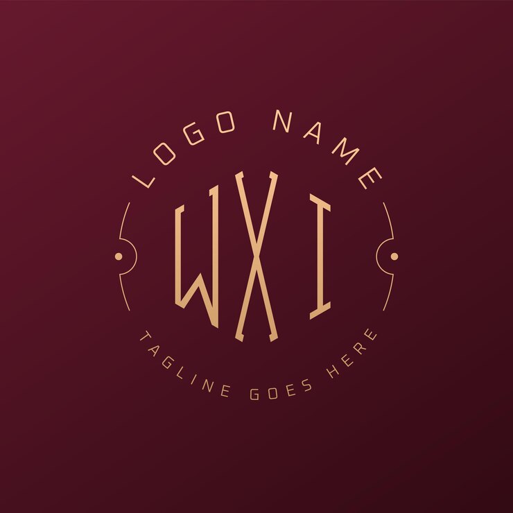 Vector diseño de logotipo wxi de lujo letra elegante wxi monograma logotipo minimalista poligono plantilla de diseño de logotipo wxi