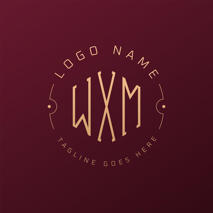 Vector diseño de logotipo wxm de lujo letra elegante wxm monograma logotipo minimalista poligono plantilla de diseño de logotipo wxm