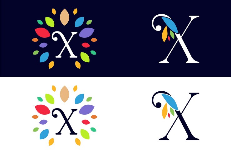 Vector diseño de logotipo x