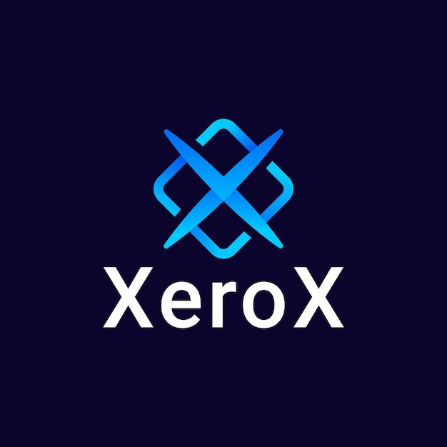 Vector diseño de logotipo de xerox diseño de logotipo de empresa moderna x diseño de logotipo de empresa de letras