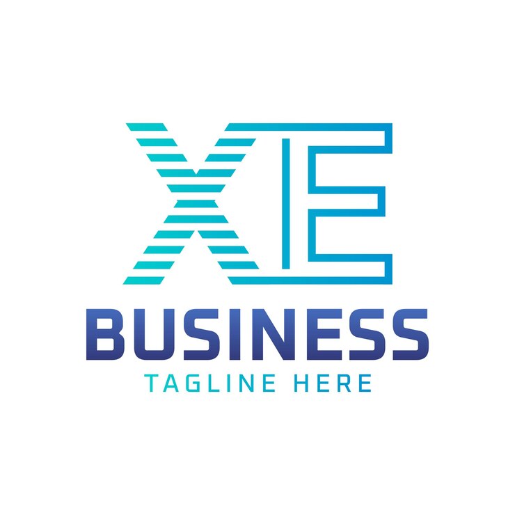Vector diseño del logotipo xf letra moderna elegante logotipo xf para empresas