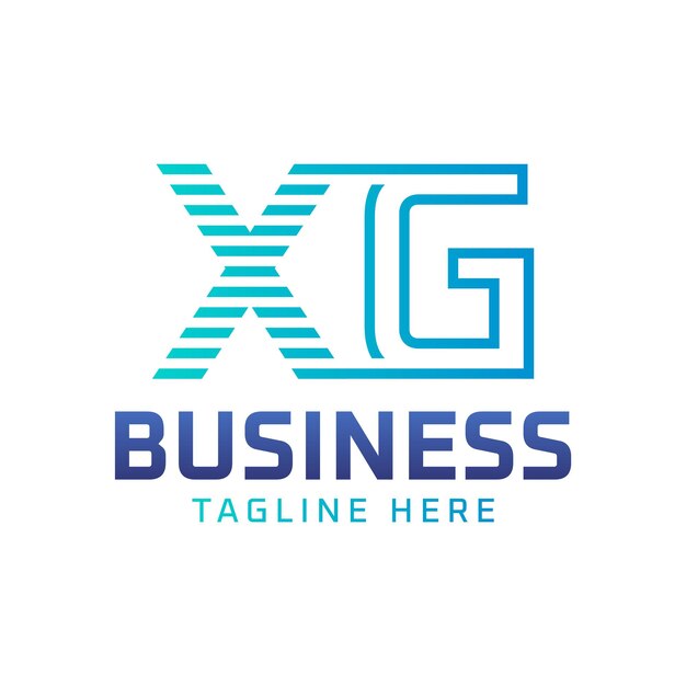 Diseño del logotipo XG Letra moderna elegante Logotipo XG para empresas