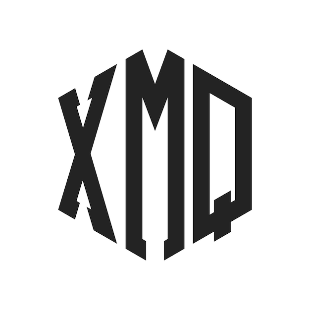 Diseño del logotipo de XMQ Letra inicial XMQ Monograma Logotipo con forma de hexágono