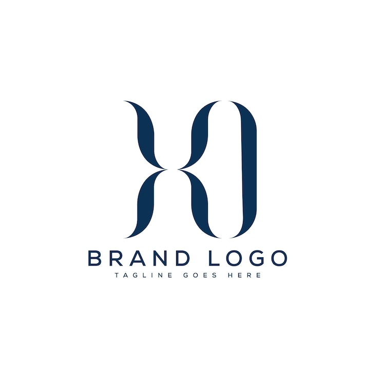 Vector diseño del logotipo de xo diseño de plantilla de letras vectoriales para la marca
