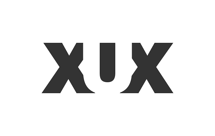 Vector diseño del logotipo xux letra inicial x u x estilo de letra en negrita para startups tecnológicas consultoría marca corporativa nombre de la compañía creativo titulares tipografía identidad logotipo de moda