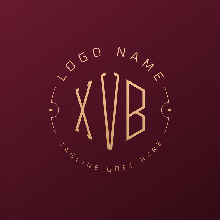 Vector diseño de logotipo xvb de lujo letra elegante xvb monograma logotipo minimalista poligono xvb templata de diseño de logotipo